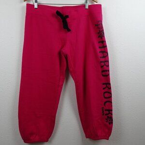 Hard Rock Hotel Sweatpants Women's Size L Pink Seminole Tampa